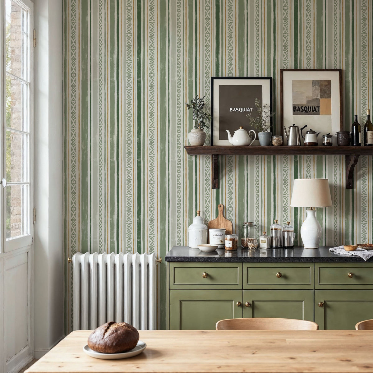 Lucky Stripes Mural Wallpaper - room preview 06