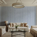 Veneer Lines, Blue Mural Wallpaper - room preview 06