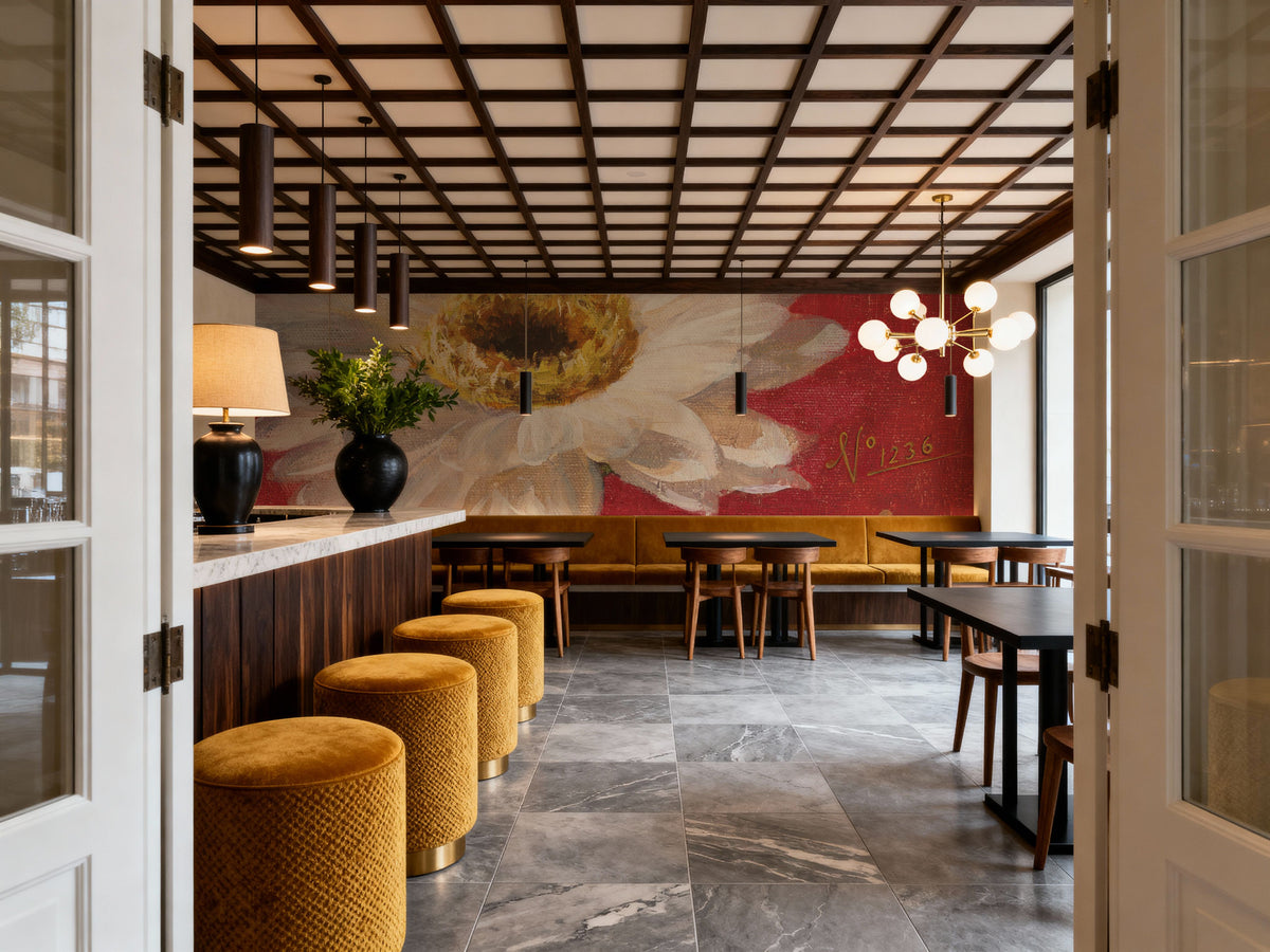 Paris Blossom I Mural Wallpaper - room preview 06
