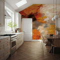 Leaves Falling Mural Wallpaper - room preview 06