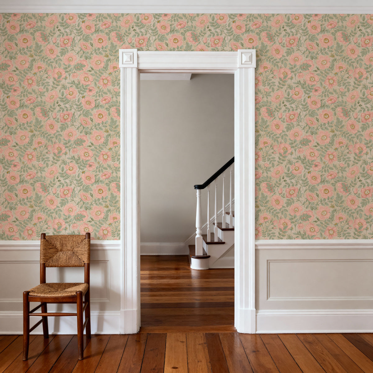 Rugosa Rose Mural Wallpaper - room preview 06