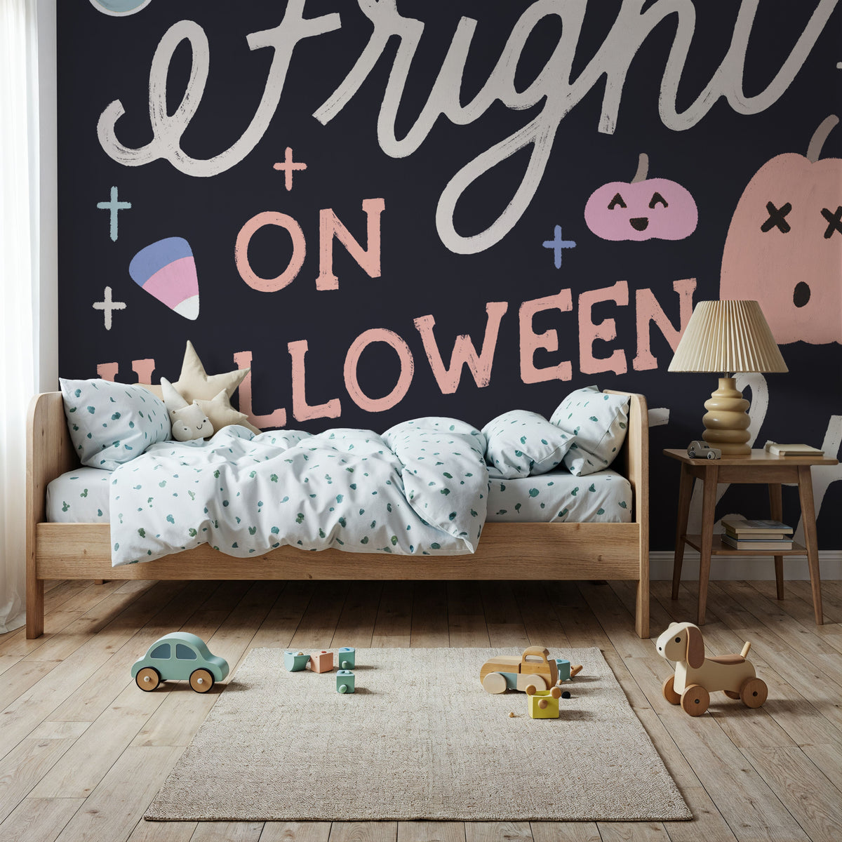 Trick or Treat VII Pastel Mural Wallpaper - room preview 06