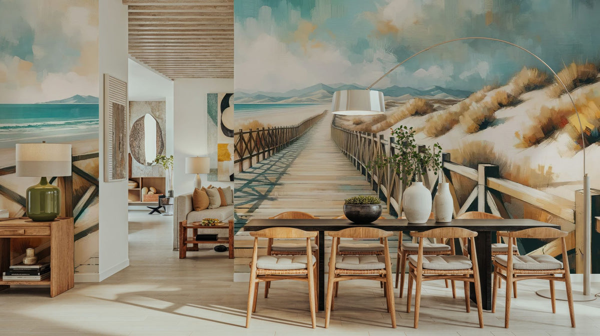 Secluded Beach Mural Wallpaper - room preview 06