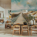 Secluded Beach Mural Wallpaper - room preview 06