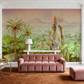 Tropical Green Twilight Mural Wallpaper - room preview 06