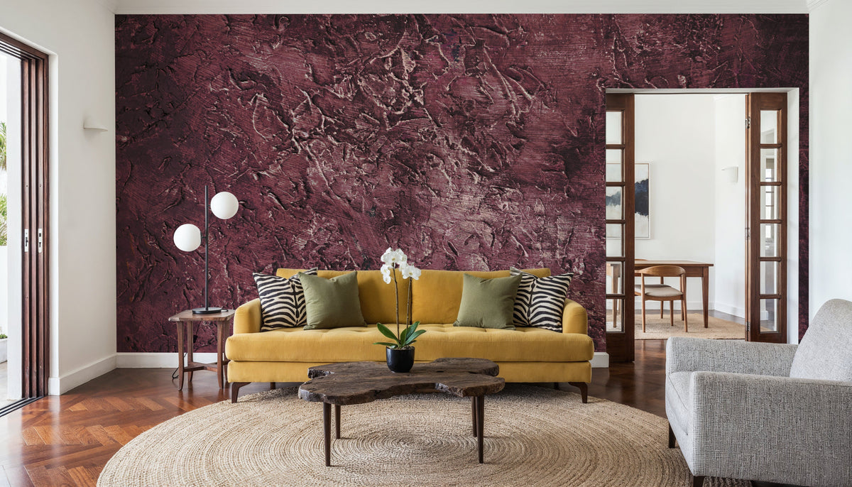 Forest Floor I Plum Mural Wallpaper - room preview 06