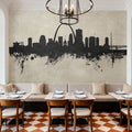 St Louis Missouri Skyline Concrete Mural Wallpaper - room preview 06