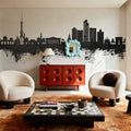 Tashkent Uzbekistan Skyline Black & White Mural Wallpaper - room preview 06