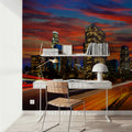 Downtown From the 110 Mural Wallpaper - room preview 06