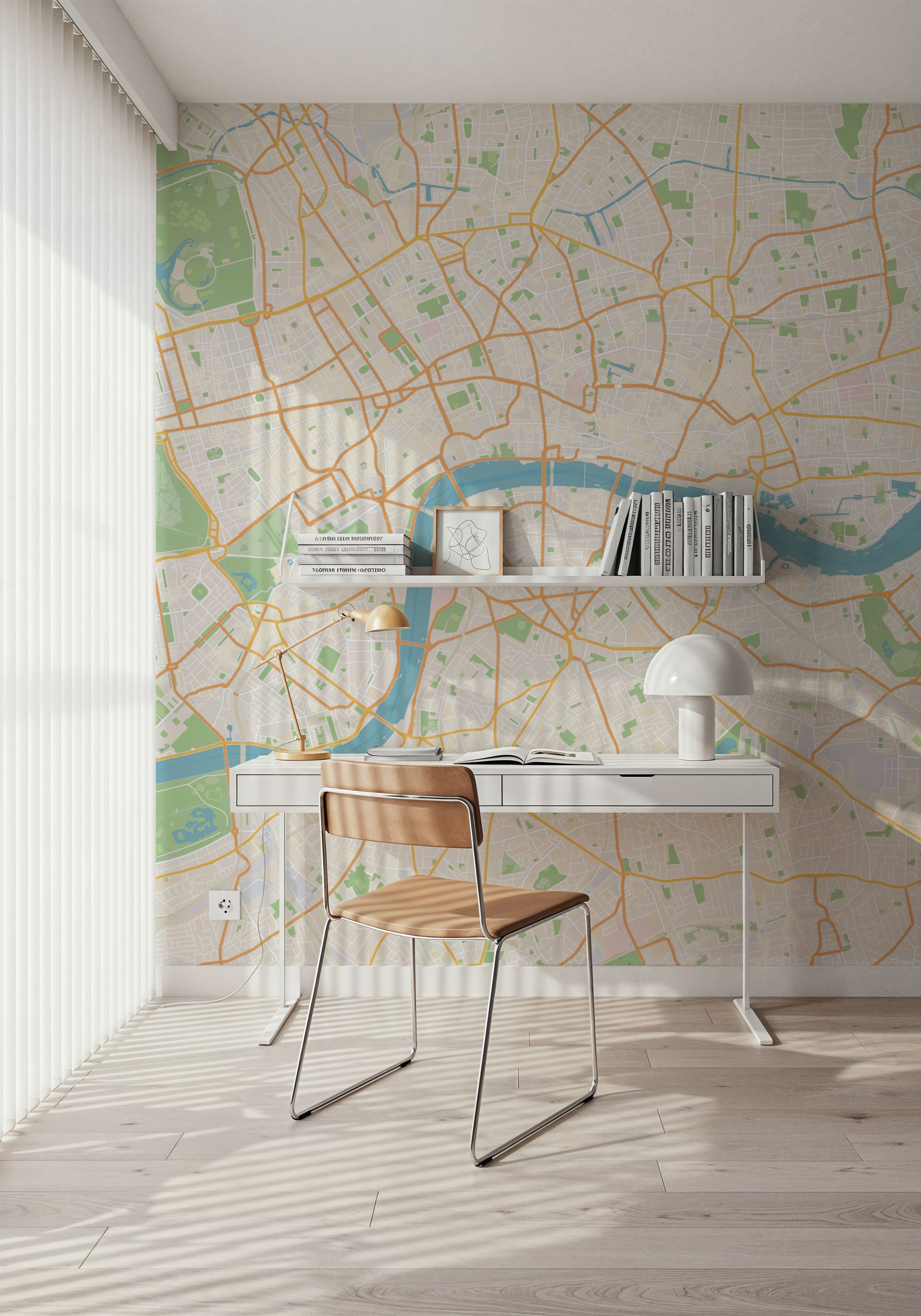 Central London Color Mural Wallpaper