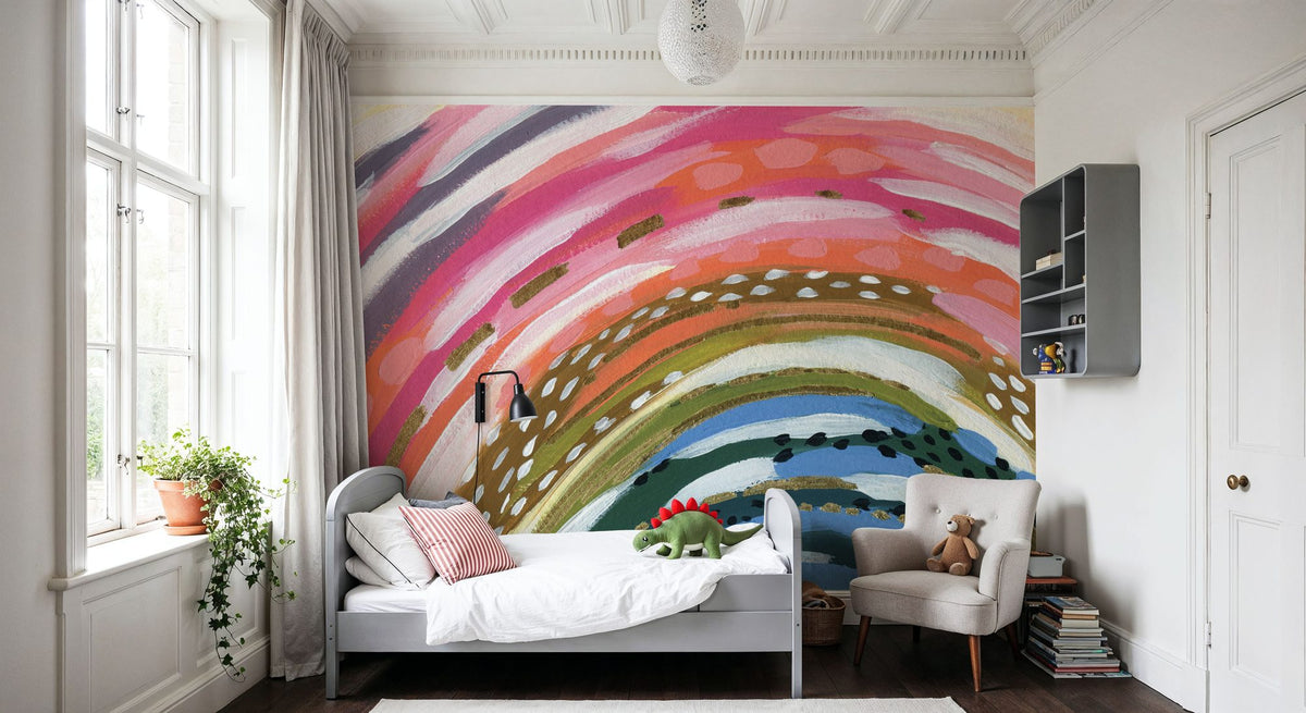 Rainbow Splash Mural Wallpaper - room preview 06