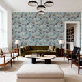 Deep Sea, Light Blue Mural Wallpaper - room preview 06