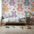 Teddy Bear Time Mural Wallpaper - room preview 06