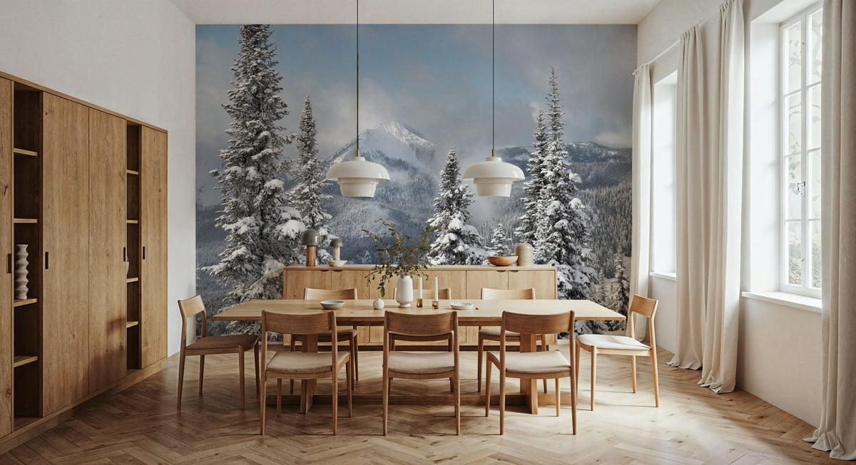 North Cascades Mural Wallpaper - room preview 06