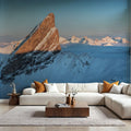 Peak Sunset Panorama Mural Wallpaper - room preview 06