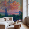 The Pink Cloud Mural Wallpaper - room preview 06