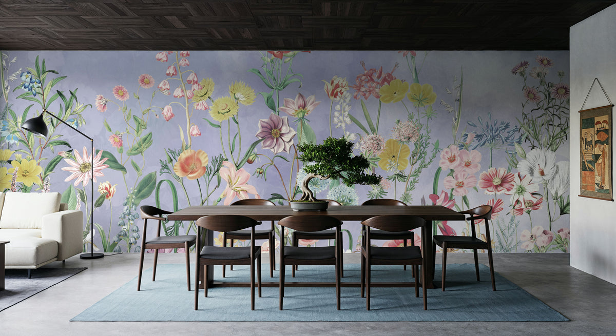 Summer Meadow Mural Wallpaper - Neutral Tone - room preview 06
