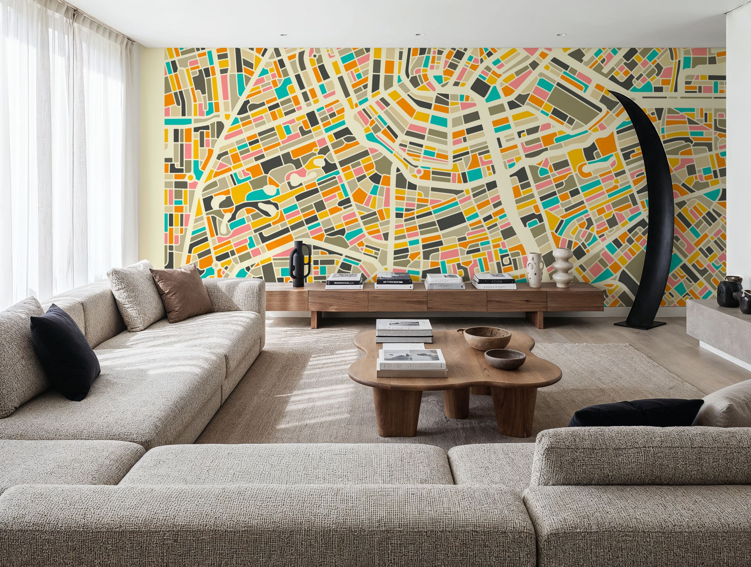 Modern Amsterdam Mural Wallpaper