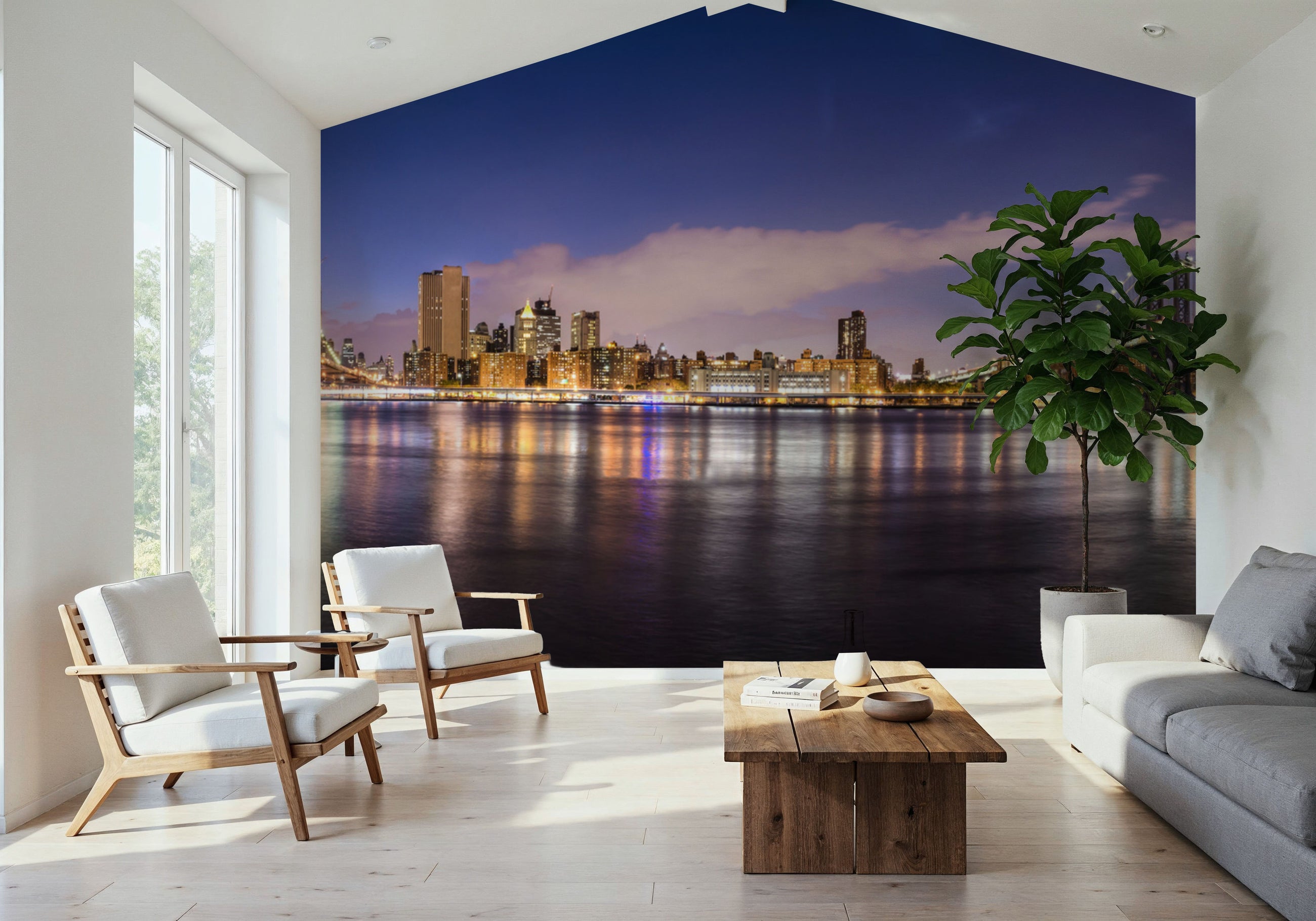 Manhattan Wakes Up Mural Wallpaper