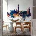 Venice Itay Skyline Blue & Bronze Mural Wallpaper - room preview 06