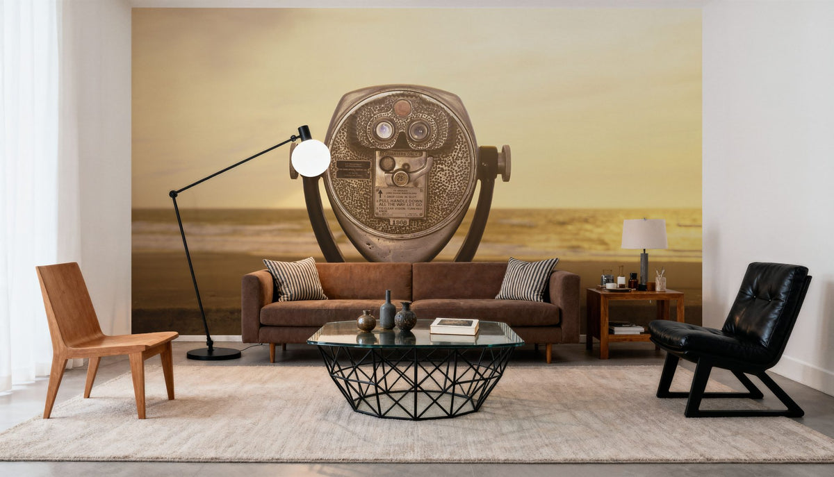Sunset Viewfinder Mural Wallpaper - room preview 06