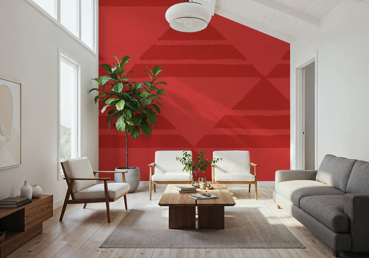 Seafood Ocean Red Mural Wallpaper - room preview 06