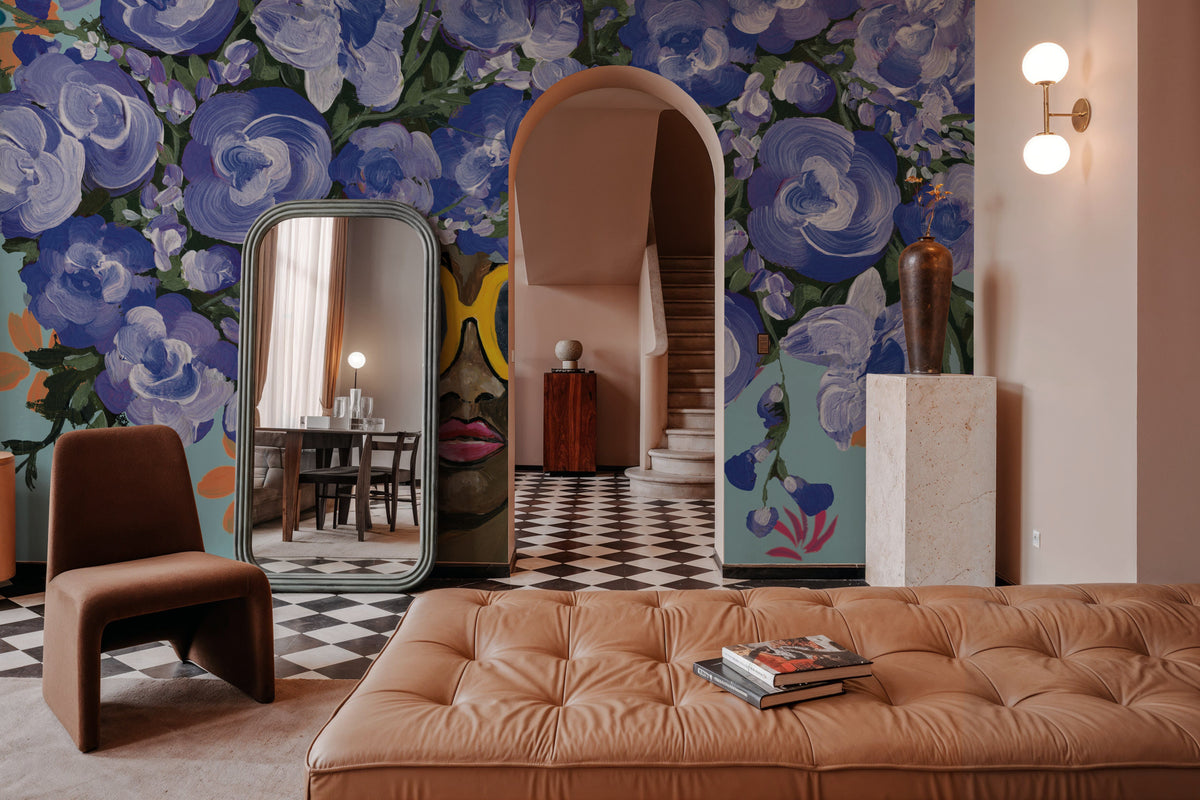 Sunning in Florals II Mural Wallpaper - room preview 06