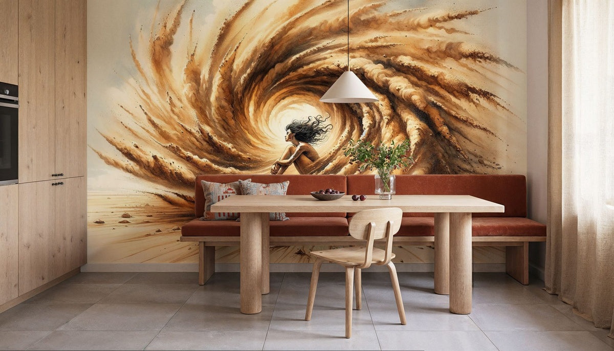 Desert Tempest's Embrace Mural Wallpaper - room preview 06