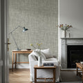 Mottled Linen Effect, Stone Mural Wallpaper - room preview 06