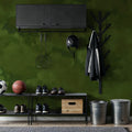 Painted Dreamy Clouds, Dill Green Mural Wallpaper - room preview 06