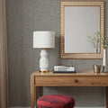 Mottled Linen Effect, Cloud Grey Mural Wallpaper - room preview 06