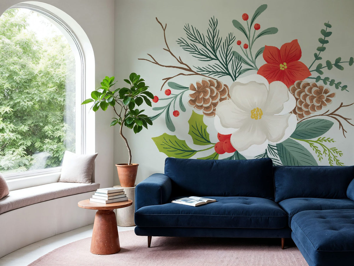 Winter Arrangements II Mural Wallpaper - room preview 06