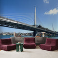 Urban Suspension Bridge Mural Wallpaper - room preview 06