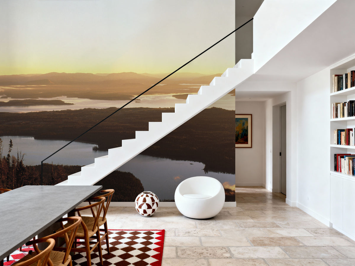 Golden Ascent Mural Wallpaper - room preview 06