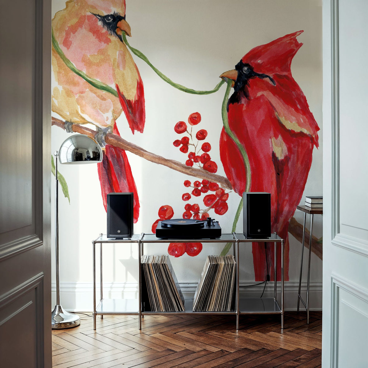 Winterberry Tidings I Mural Wallpaper - room preview 06