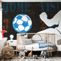 Womens Scoreboard Soccer Mural Wallpaper - room preview 06