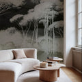 Seeing Through the Forest Green Mural Wallpaper - room preview 06