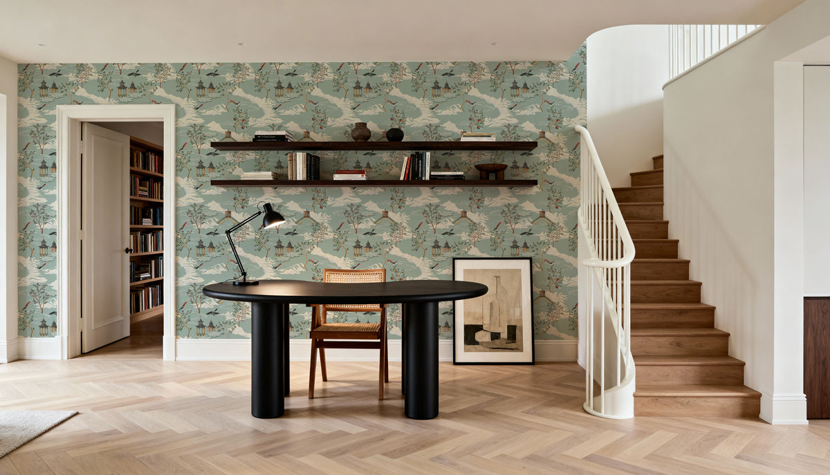 Temple Garden Mural Wallpaper - room preview 06