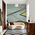 Runway Geometry Mural Wallpaper - room preview 06