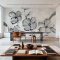 Muted Bloom Mural Wallpaper - room preview 06