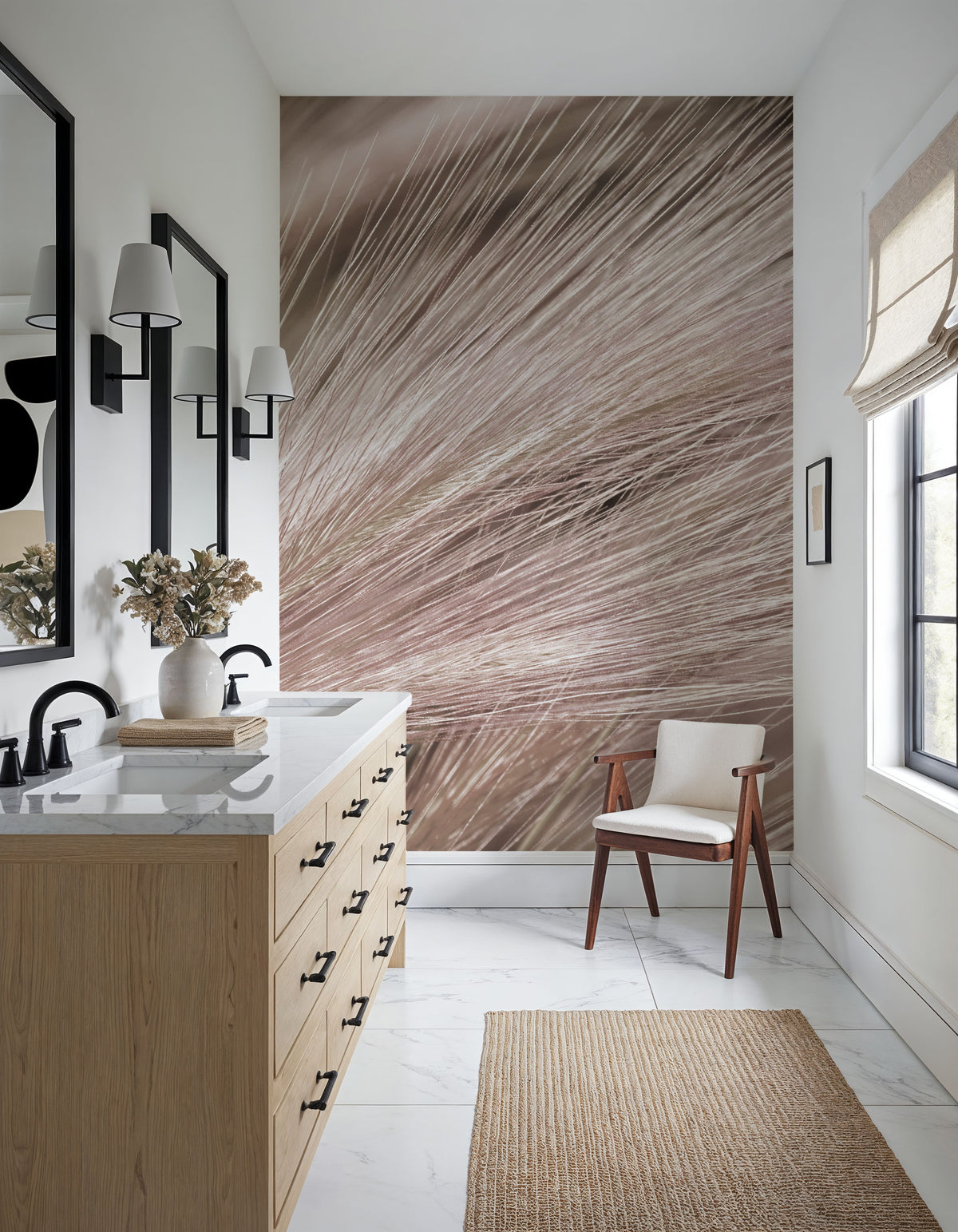 Foxtail Barley III Mural Wallpaper - room preview 06