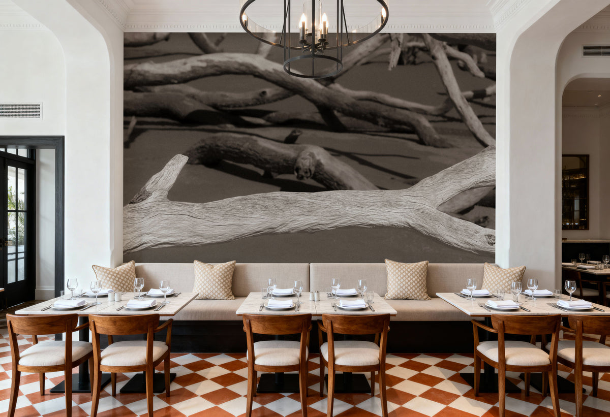 Georgia Driftwood Mural Wallpaper - room preview 06