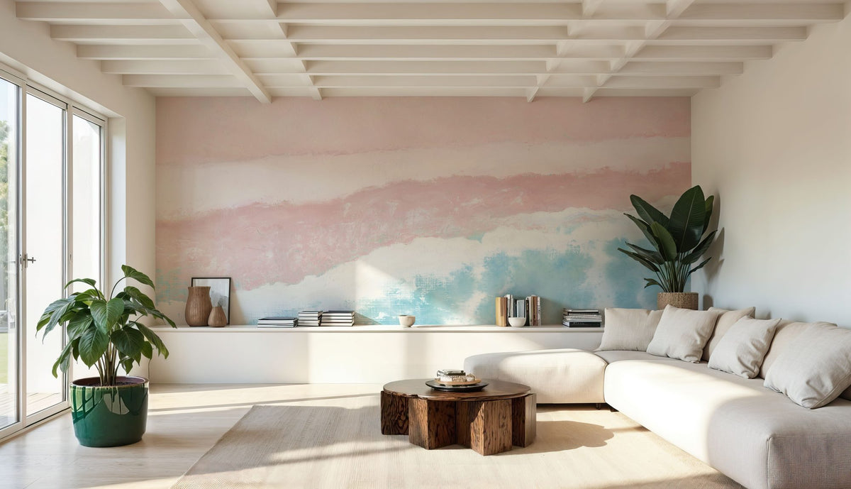 Sky Seaview Falling Mural Wallpaper - room preview 06