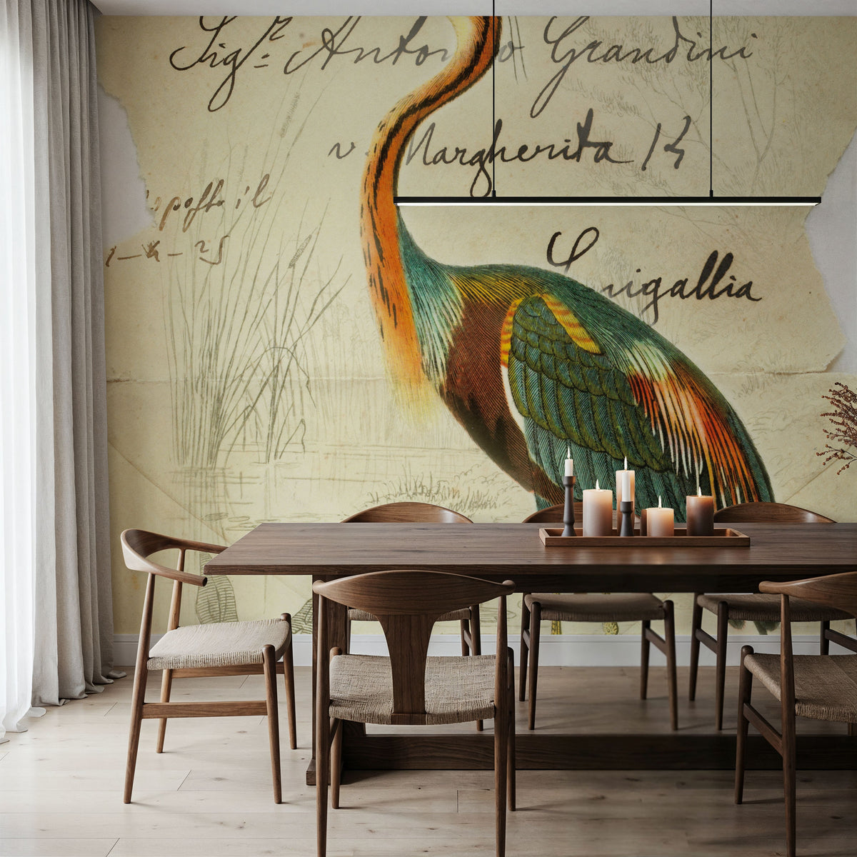 Pretty Bird II Mural Wallpaper - room preview 06