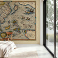 Old Map of Southeast Asia, 1570 Mural Wallpaper - room preview 06