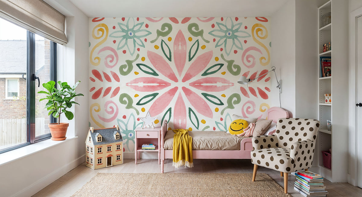 Wild Blooms VIII Mural Wallpaper - room preview 06