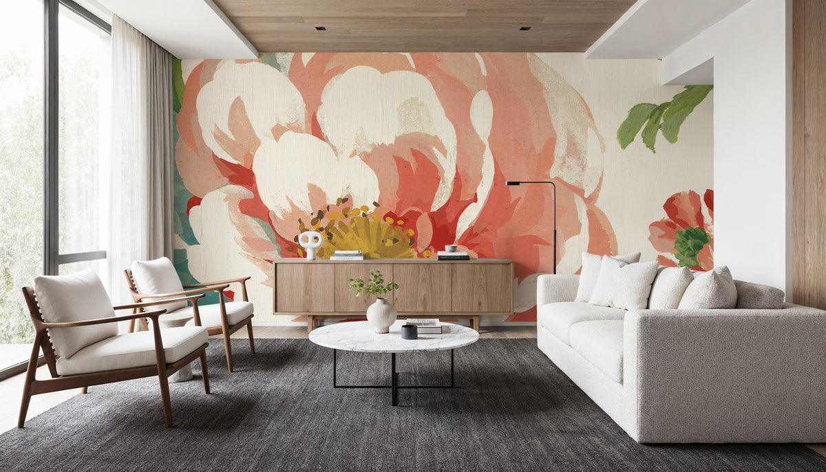 Elegant Floral III Mural Wallpaper - room preview 06