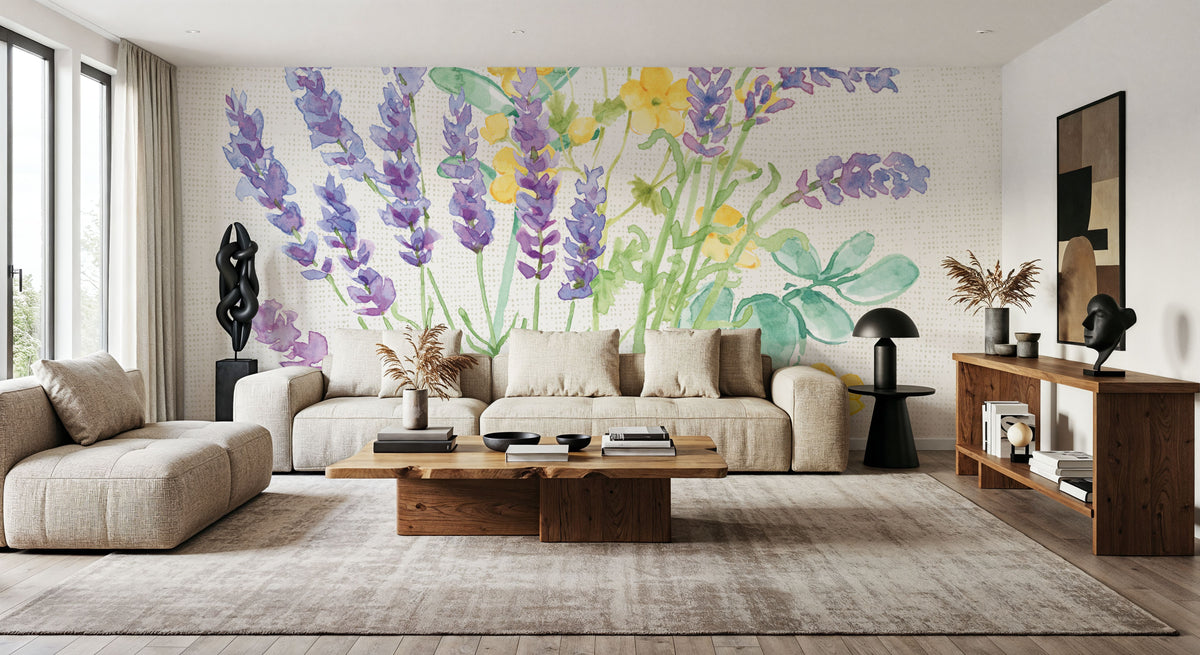 Fresh Floral III Mural Wallpaper - room preview 06