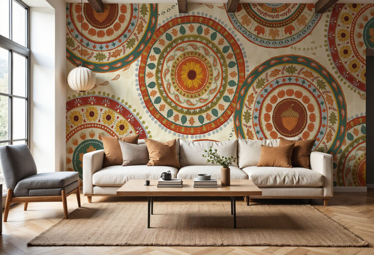 Autumn Song X Light Mural Wallpaper - room preview 06