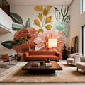 Chic Flowers Mural Wallpaper - room preview 06